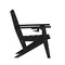 Flash Furniture Tolleson Adirondack Dining Chair w/Fold Out Cup Holder, Weather Resistant Recycled HDPE in Black LE-HMP-2037-10-BLK-GG - alternate 2